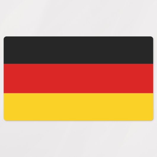 Patriottische labels met vlag van Duitsland (Design 1)