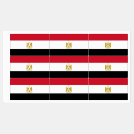 Patriottische labels met vlag van Egypte