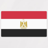 Patriottische labels met vlag van Egypte (Design 1)