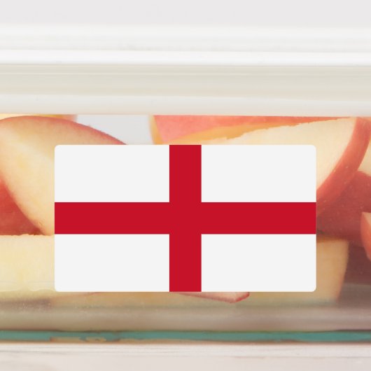 Patriottische labels met vlag van Engeland (Aangebracht)