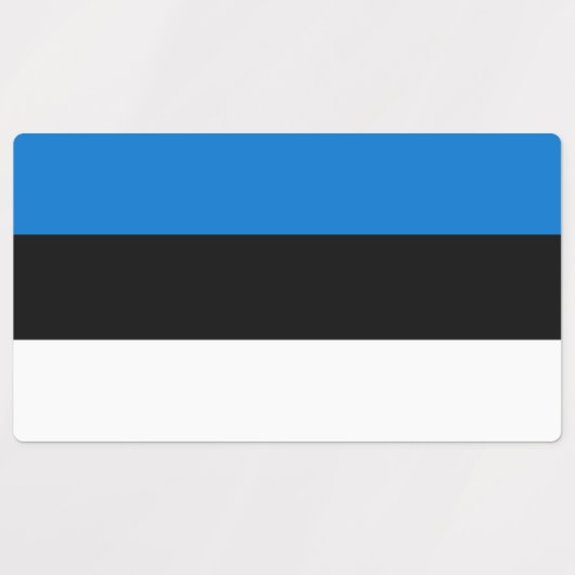 Patriottische labels met vlag van Estland (Design 2)