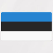 Patriottische labels met vlag van Estland (Design 1)