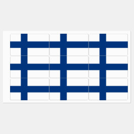 Patriottische labels met vlag van Finland