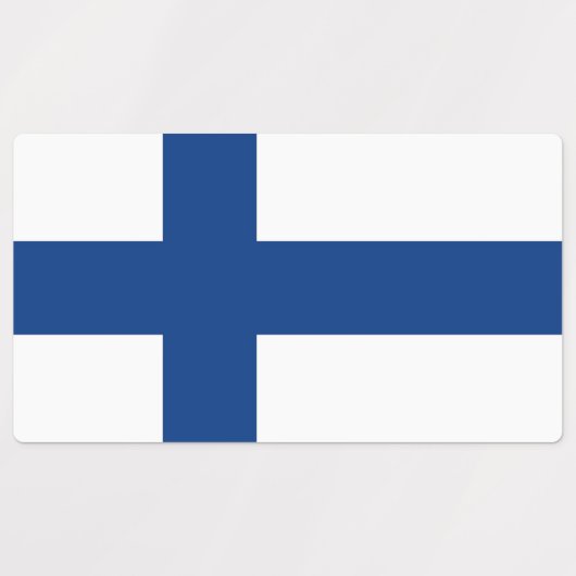 Patriottische labels met vlag van Finland (Design 2)