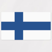 Patriottische labels met vlag van Finland (Design 1)