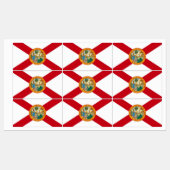 Patriottische labels met vlag van Florida (Vel)