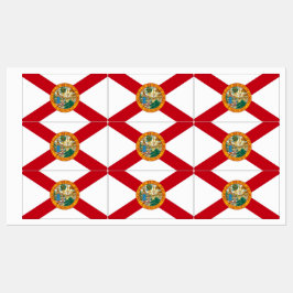 Patriottische labels met vlag van Florida