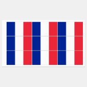 Patriottische labels met vlag van Frankrijk (Vel)