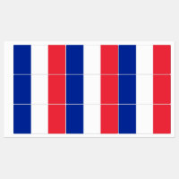 Patriottische labels met vlag van Frankrijk