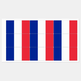 Patriottische labels met vlag van Frankrijk