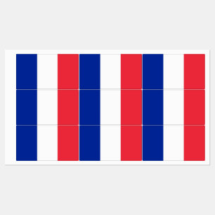 Patriottische labels met vlag van Frankrijk