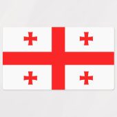 Patriottische labels met vlag van Georgië (Design 2)