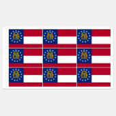 Patriottische labels met vlag van Georgië (Vel)