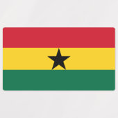 Patriottische labels met vlag van Ghana (Design 2)