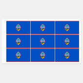 Patriottische labels met vlag van Guam (Vel)