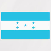 Patriottische labels met vlag van Honduras (Design 1)