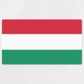 Patriottische labels met vlag van Hongarije (Design 2)