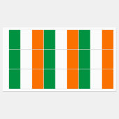 Patriottische labels met vlag van Ierland (Vel)