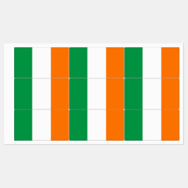 Patriottische labels met vlag van Ierland