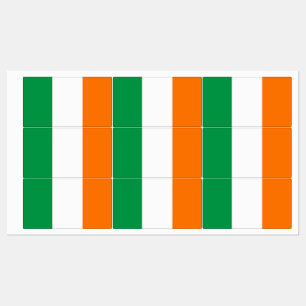 Patriottische labels met vlag van Ierland