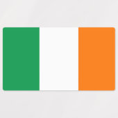 Patriottische labels met vlag van Ierland (Design 2)