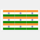 Patriottische labels met vlag van India (Vel)