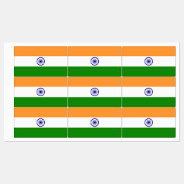 Patriottische labels met vlag van India