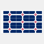 Patriottische labels met vlag van Indianapolis (Vel)