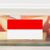 Patriottische labels met vlag van Indonesië (Aangebracht)