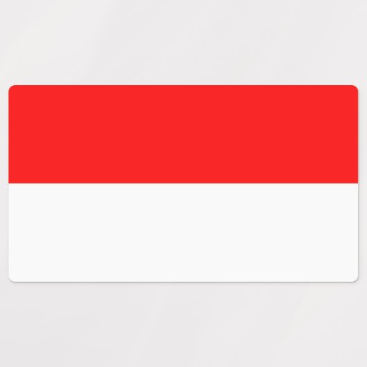 Patriottische labels met vlag van Indonesië (Design 1)
