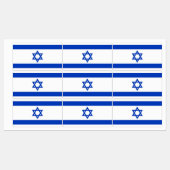 Patriottische labels met vlag van Israël (Vel)