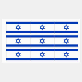 Patriottische labels met vlag van Israël