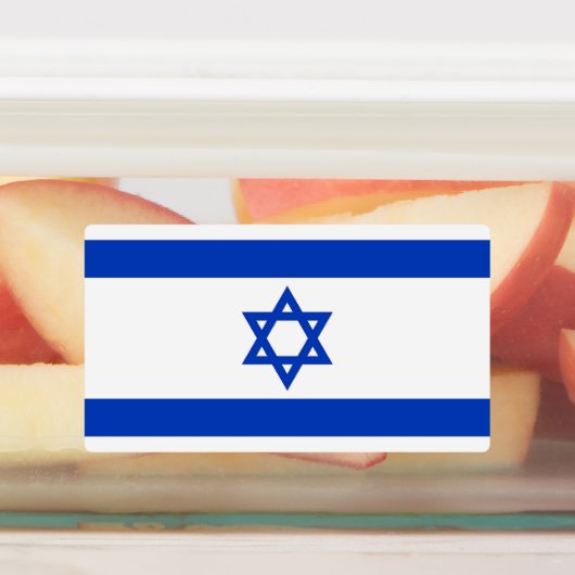 Patriottische labels met vlag van Israël (Aangebracht)
