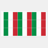 Patriottische labels met vlag van Italië (Vel)