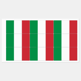 Patriottische labels met vlag van Italië