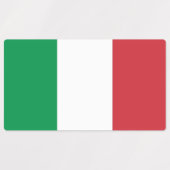 Patriottische labels met vlag van Italië (Design 2)