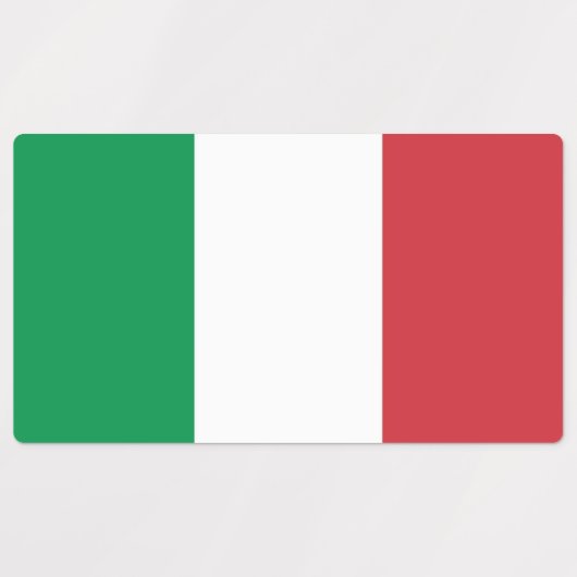 Patriottische labels met vlag van Italië (Design 2)