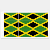 Patriottische labels met vlag van Jamaica (Vel)