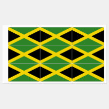 Patriottische labels met vlag van Jamaica