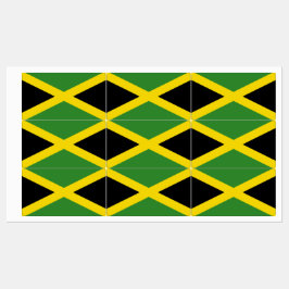 Patriottische labels met vlag van Jamaica