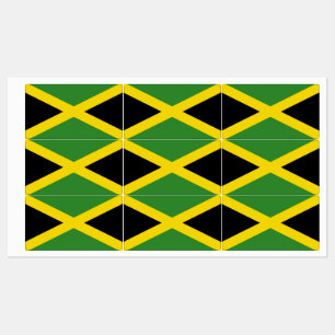 Patriottische labels met vlag van Jamaica