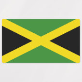 Patriottische labels met vlag van Jamaica (Design 2)