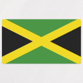 Patriottische labels met vlag van Jamaica (Design 1)
