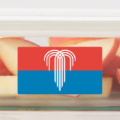 Patriottische labels met vlag van Kansas City, Ver (Aangebracht)