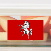 Patriottische labels met vlag van Kent County (Aangebracht)