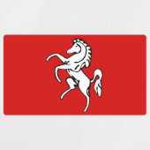Patriottische labels met vlag van Kent County (Design 2)