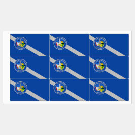 Patriottische labels met vlag van Las Vegas