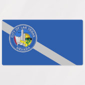 Patriottische labels met vlag van Las Vegas (Design 2)