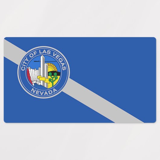 Patriottische labels met vlag van Las Vegas (Design 2)