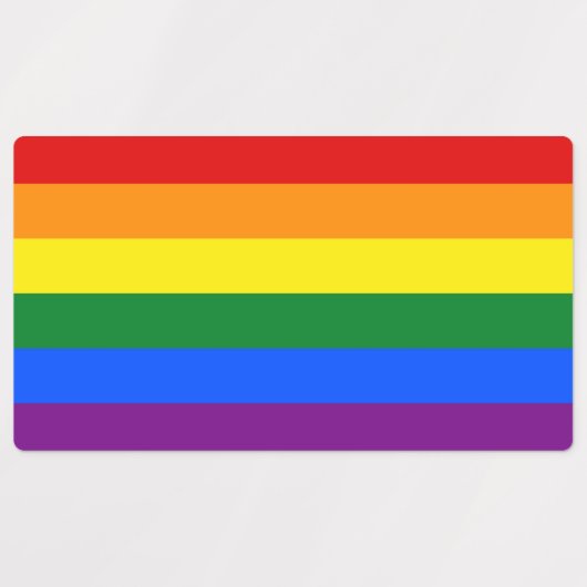 Patriottische labels met vlag van LGBT (Design 2)